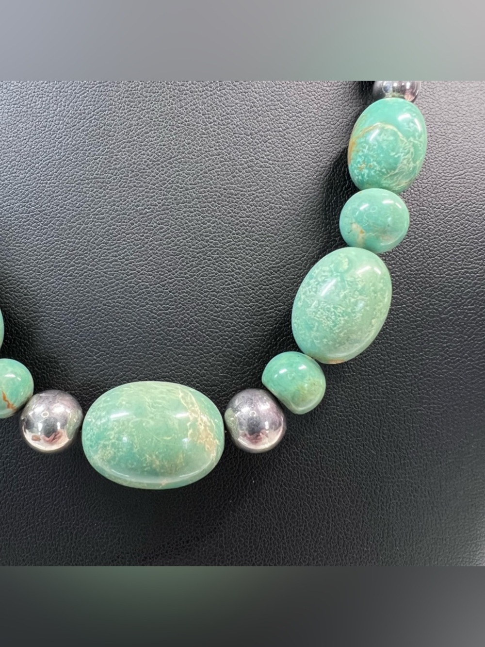 Carolyn Pollack Green Turquoise Necklace - Picture 2 of 7